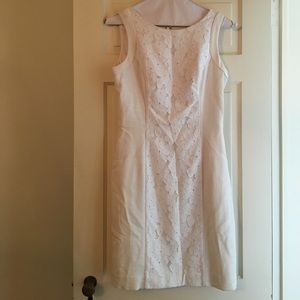 Lilly Pulitzer white lace and linen dress